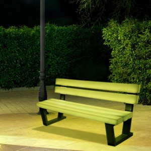 16 colori mobili a LED Banche per giardino impermeabile batteria al litio Recart a LED Outdoor LED